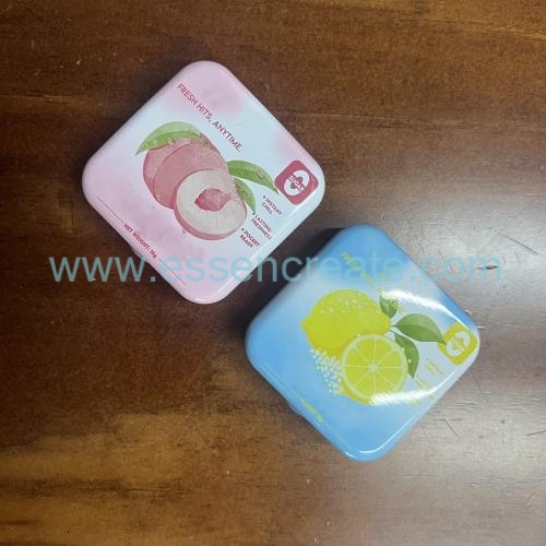Food Safe Mini Square Hinge Tin Box, Custom Logo Tinplate Case For Breath Mint, Sweets, Small Accessories Packaging
