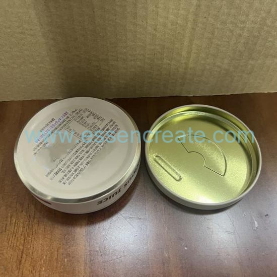 Low Profile Circular Metal Tin Box, Custom Printed Round Tin Can For Hard Candy Confectionery Packaging