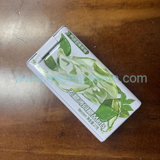 Food Safe Rectangular Metal Tin Can, Flip Top Tin Box For Confectionery Candy Custom Printing