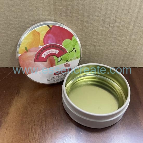 Low Profile Circular Metal Tin Box, Custom Printed Round Tin Can For Hard Candy Confectionery Packaging