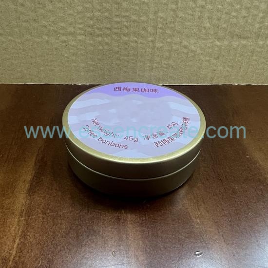 Food Safe Screw Cap Round Tin Container, Reusable Metal Tin Case For Sweets & Small Gift Packaging