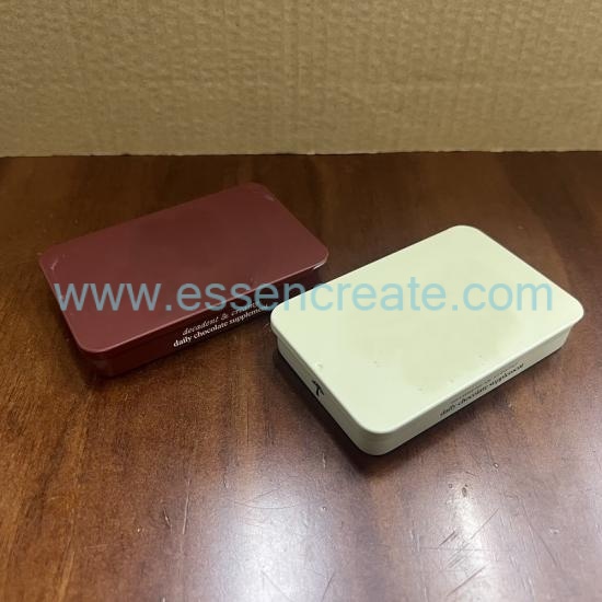 Custom Printed Sliding Lid Tin Container, Mini Rectangle Slide Tin Box For Lip Balm, Gift Card & Small Accessories Storage