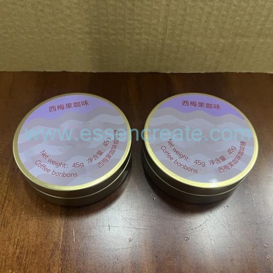 Food Safe Screw Cap Round Tin Container, Reusable Metal Tin Case For Sweets & Small Gift Packaging