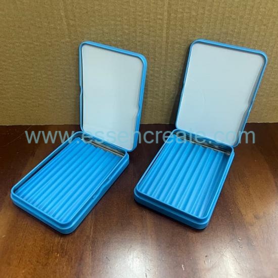 Food Grade Hinge Tin Container, Portable Flip Top Metal Tin For Strip Candy & Small Accessories Storage