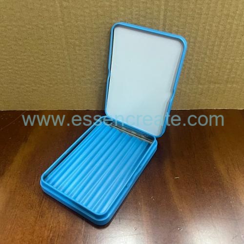 Food Grade Hinge Tin Container, Portable Flip Top Metal Tin For Strip Candy & Small Accessories Storage
