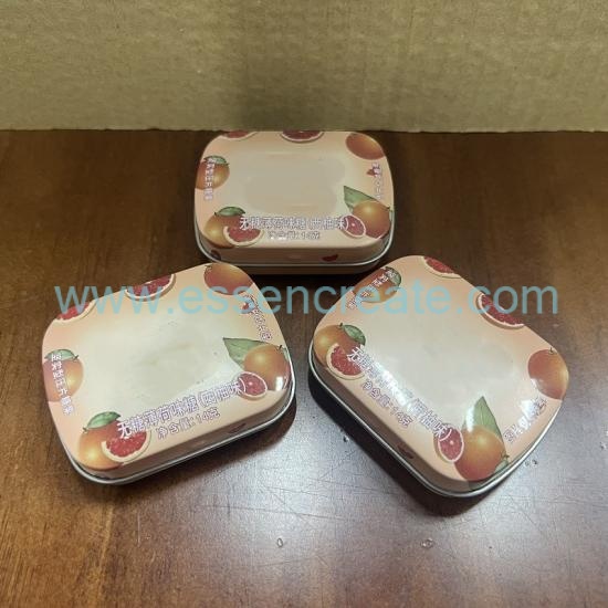 Wholesale Portable Hinged Tin Container, Food Grade Small Metal Tin Box For Mint Tablets & Hard Candy