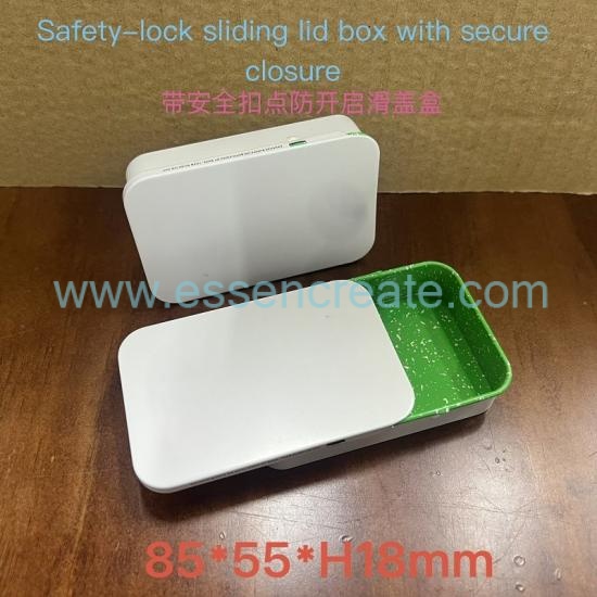 Wholesale Child Resistant Tin Box, Custom Printed Safety Lock Tin For Pill Storage, Vitamins & Dietary Supplements