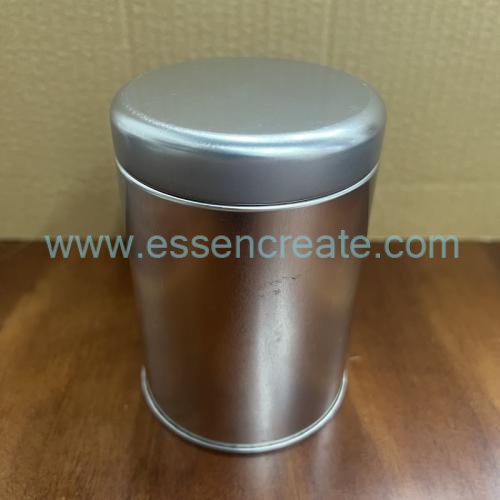 Custom Logo Metal Tin Container, 0.65L Plain Silver Round Can For Candle, Candy, Nuts & Dry Goods
