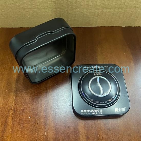 Custom Logo Small Square Tin Can Food Grade Metal Packaging Box
