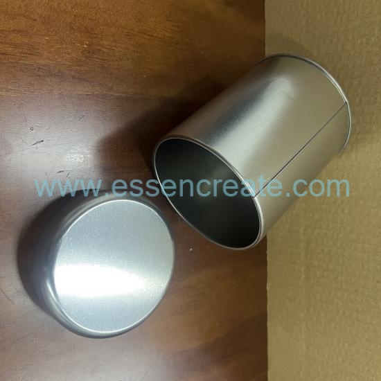Custom Logo Metal Tin Container, 0.65L Plain Silver Round Can For Candle, Candy, Nuts & Dry Goods