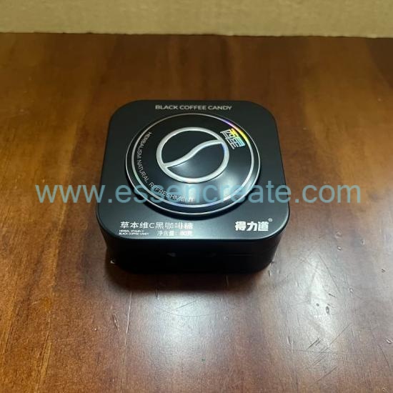 Custom Logo Small Square Tin Can Food Grade Metal Packaging Box