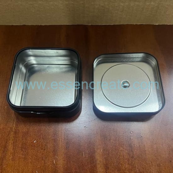 Custom Logo Small Square Tin Can Food Grade Metal Packaging Box