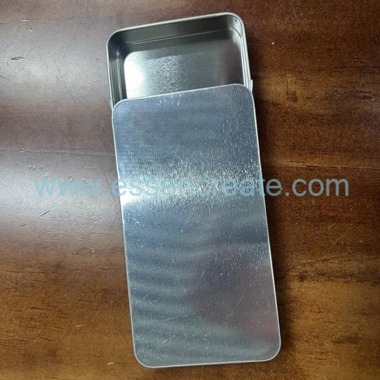Custom Logo Sliding Metal Tin Box, Portable Slide Lid Tin for Confectionery, Jewelry, Stationery & Small Accessories