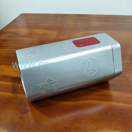 OEM Hexagonal Tin Box Food Safe, Custom Engraved Metal Tin With Slip Lid for Loose Leaf Tea, Botanical Goods & Dried Snacks
