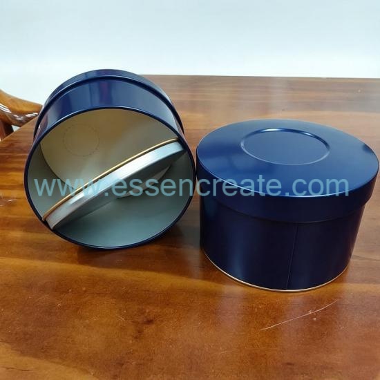Premium Round Divided Layer Tin Container, Two‑Compartment Metal Gift Tin, OEM Custom Packaging for Aroma Beads & Small Merchandise