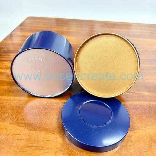 Premium Round Divided Layer Tin Container, Two‑Compartment Metal Gift Tin, OEM Custom Packaging for Aroma Beads & Small Merchandise