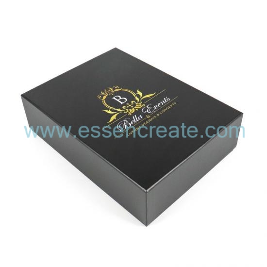 OEM ODM Rigid Paper Gift Box, Custom Logo Lid‑Base Box For Champagne Glass Wine Goblet With Satin Inside