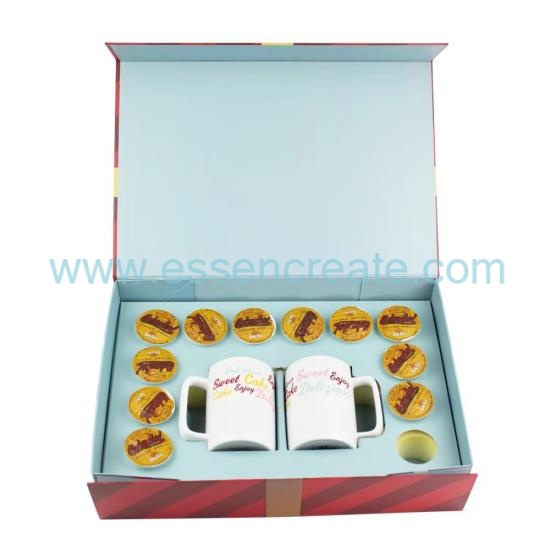 Luxury Collapsible Magnetic Paper Gift Box, Custom Hard Folding Box With Tailored Foam Inner For Assembled Gift Sets