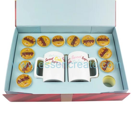 Luxury Collapsible Magnetic Paper Gift Box, Custom Hard Folding Box With Tailored Foam Inner For Assembled Gift Sets