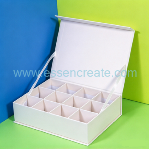 Book Style Magnet Closure Candy Box, Custom Logo Chocolate Gift Box With Divider Tray