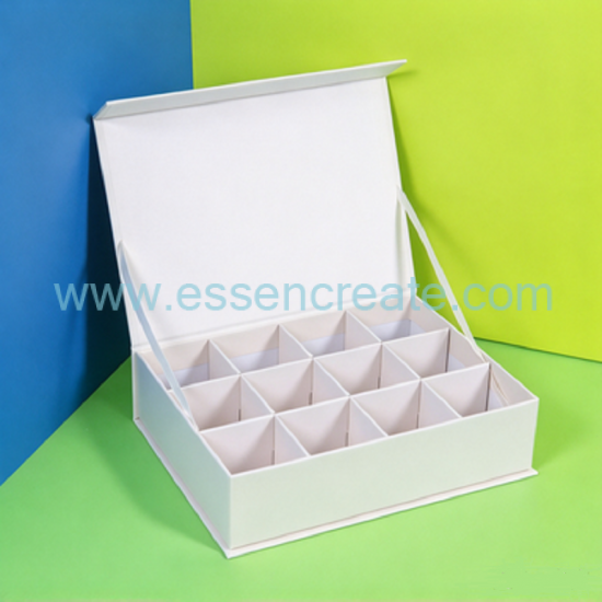 Book Style Magnet Closure Candy Box, Custom Logo Chocolate Gift Box With Divider Tray