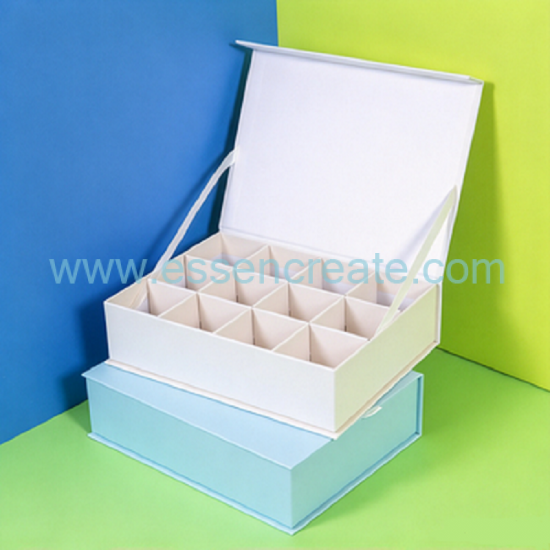 Book Style Magnet Closure Candy Box, Custom Logo Chocolate Gift Box With Divider Tray