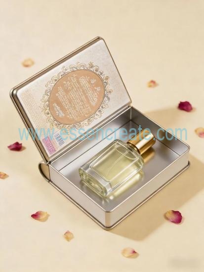 Offset Printing Book Shaped Tin Box, Decorative Hinged Metal Tin For Chocolate, Perfume Gift Packaging
