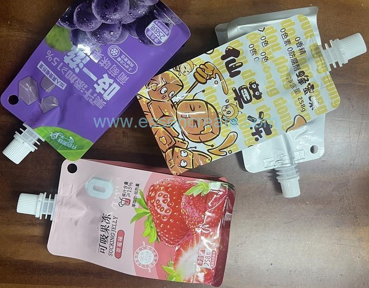 Food Grade Stand-Up Spout Pouch Jelly Beverage Juice Liquid Packaging Bag