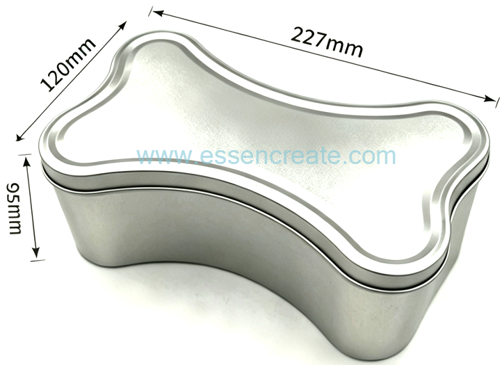 Metal Bone Shaped Tin Boxes for Dog Feed Packaging Sealed Cans 